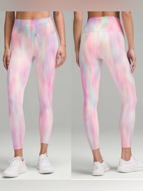 LULULEMON Wunder Train High Rise Legging 25” in Psychadelic Wash Multi size 8